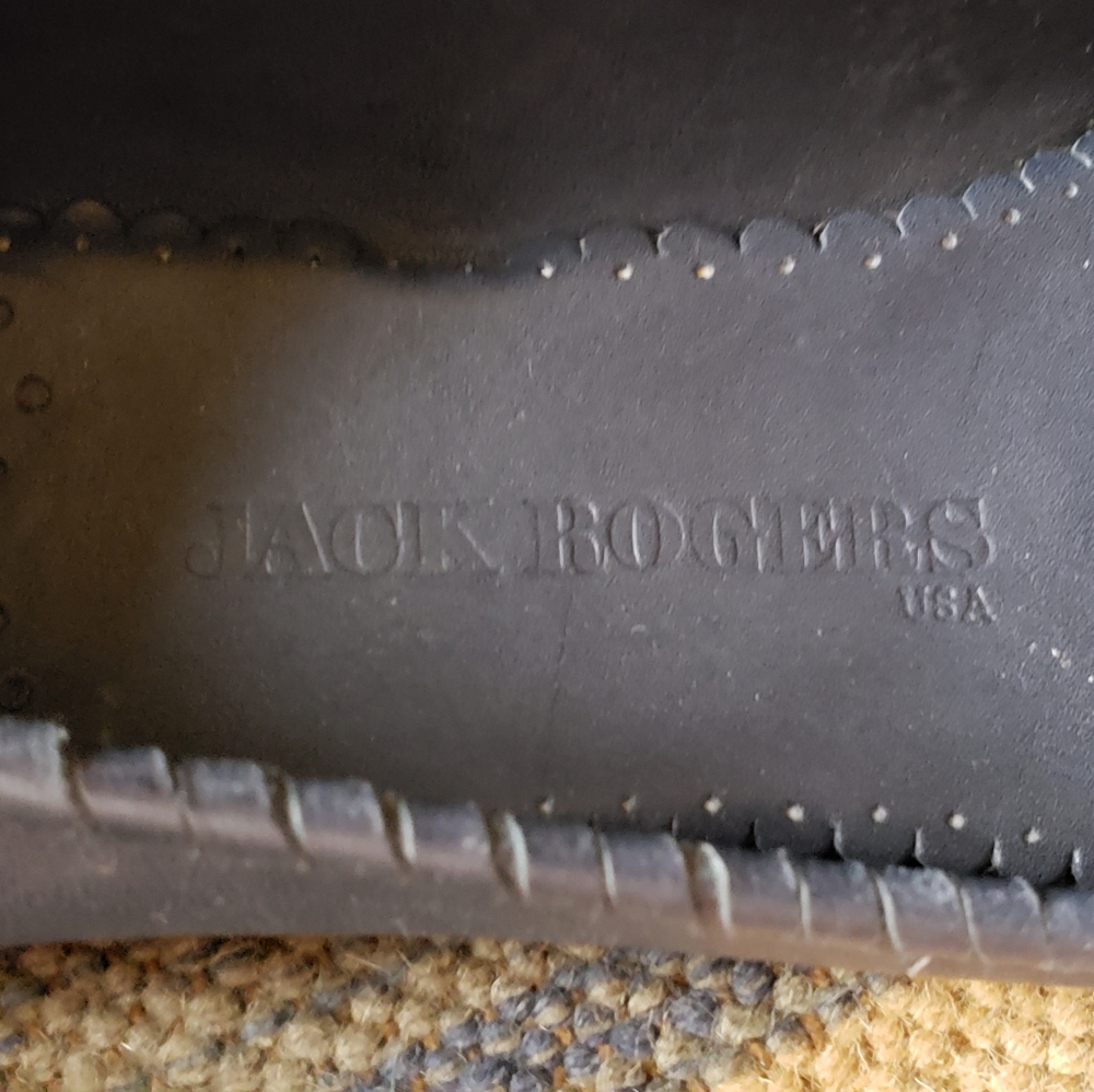 JACK ROGERS WAVERLY LEATHER BALLET FLATS - Picture 4 of 5